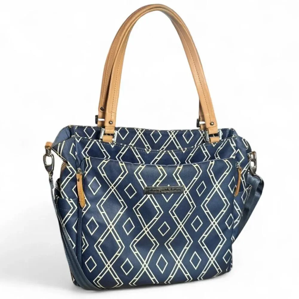 Petunia Pickle Bottom City Carryall Navy & white Diaper Baby Bag